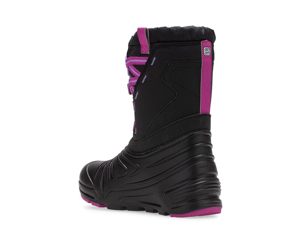 Merrell Boots Black - Snow Quest Lite 2.0 Waterproof - Kids 97DXBHYJE